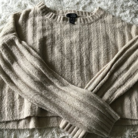 Beige knit crop sweater size S - Picture 1 of 2